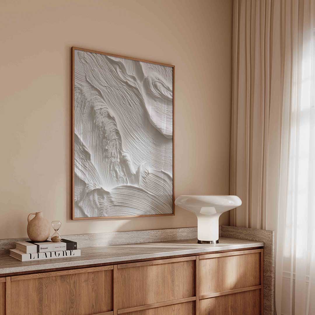 Witte textuur Poster