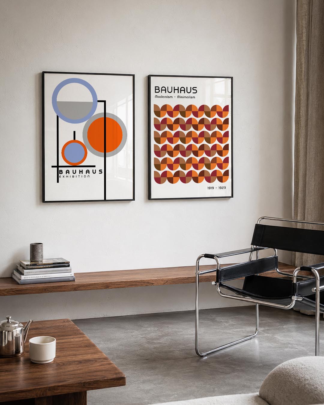 Cirkel en lijnenspel Posterset