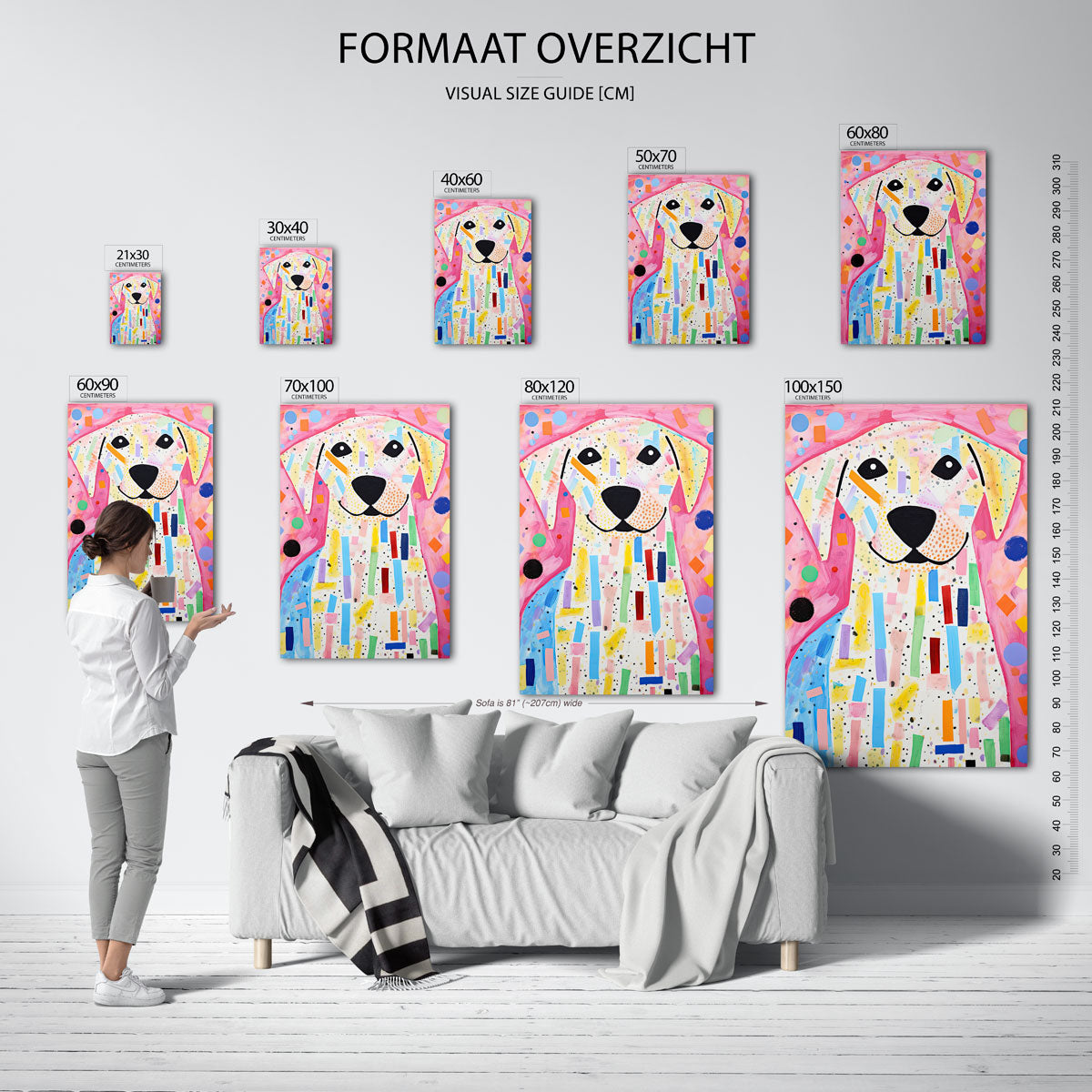 Vrolijke hond Poster