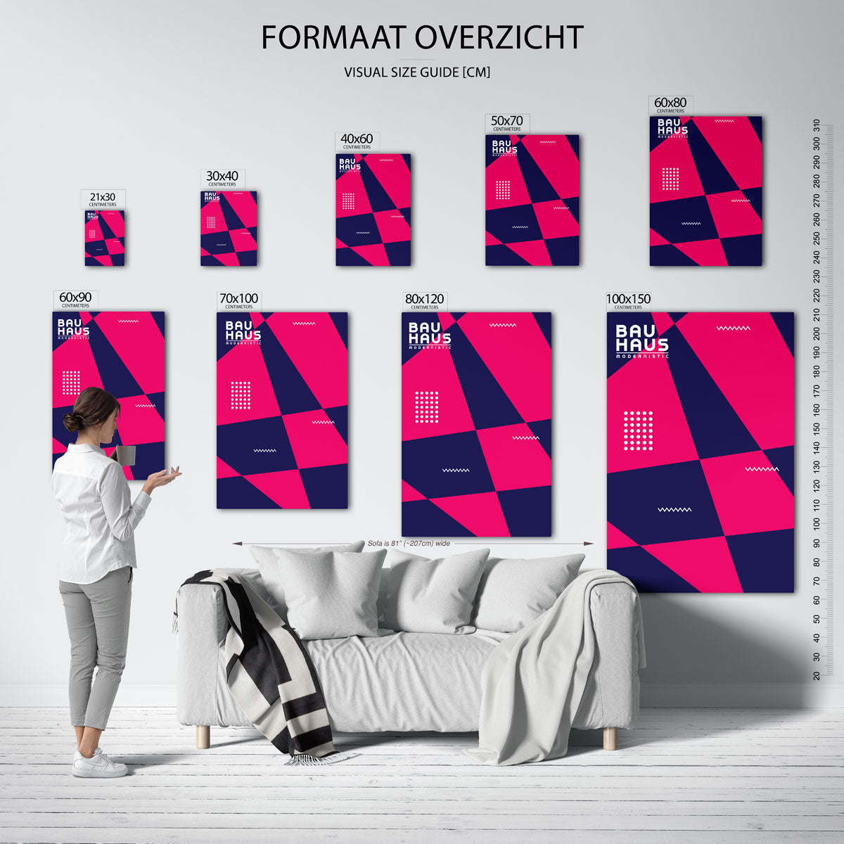 Vorm en kleurvlakken Poster