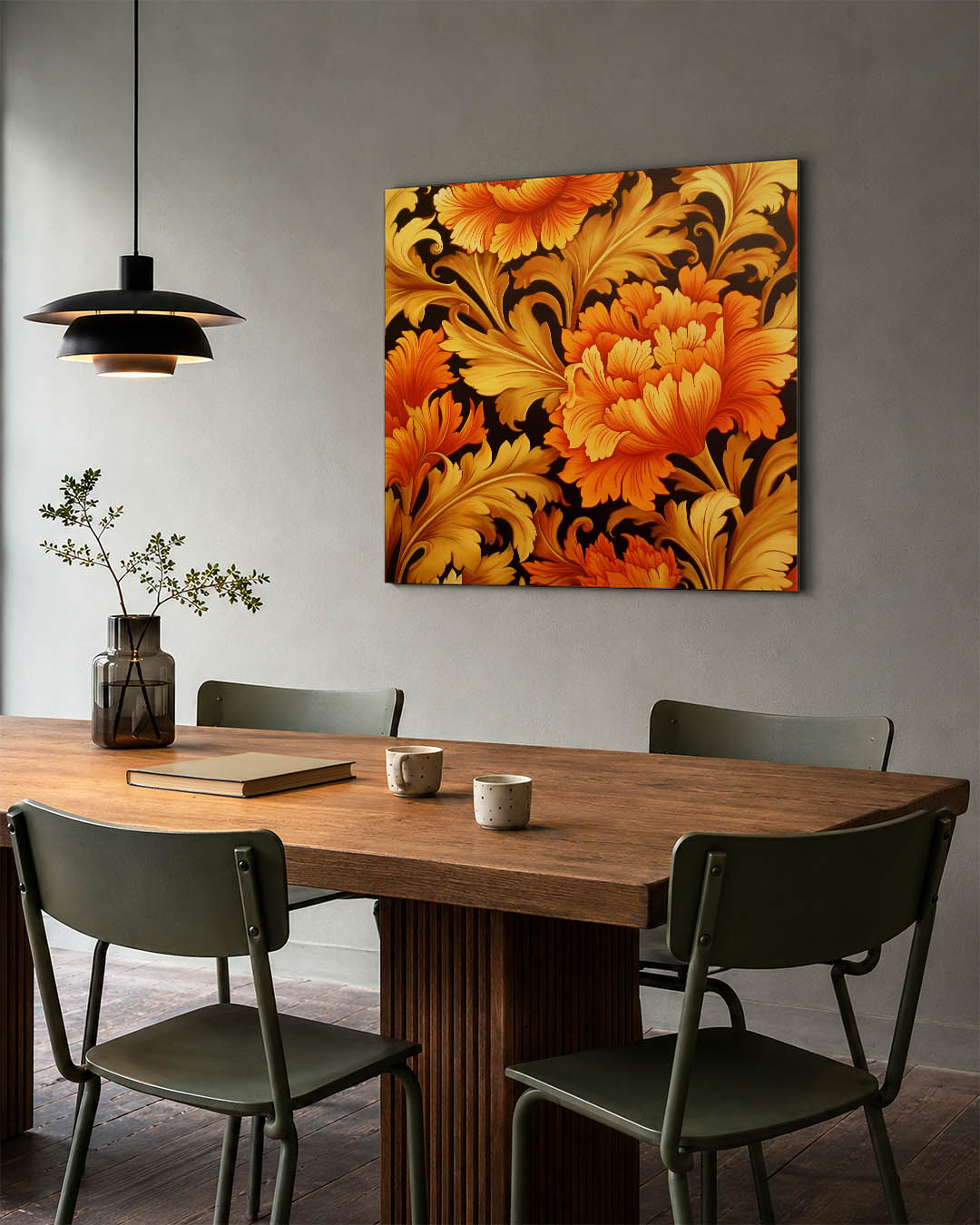 Bloemrijke patronen Kunstwerk