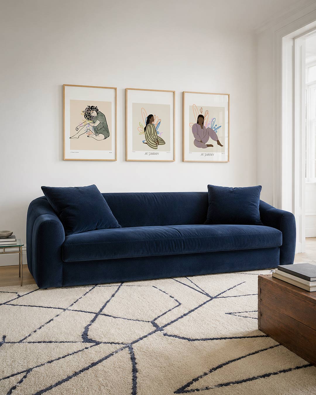Vormen en bloemen Posterset