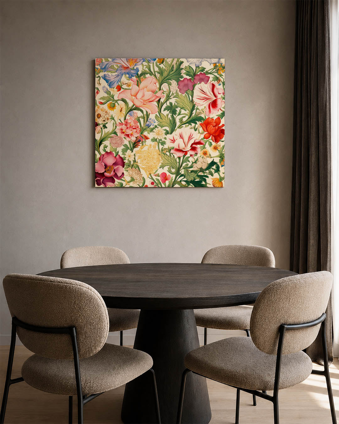 Bloemrijke patronen Kunstwerk