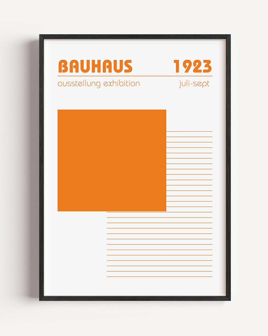 Oranje vlakstructuur Poster