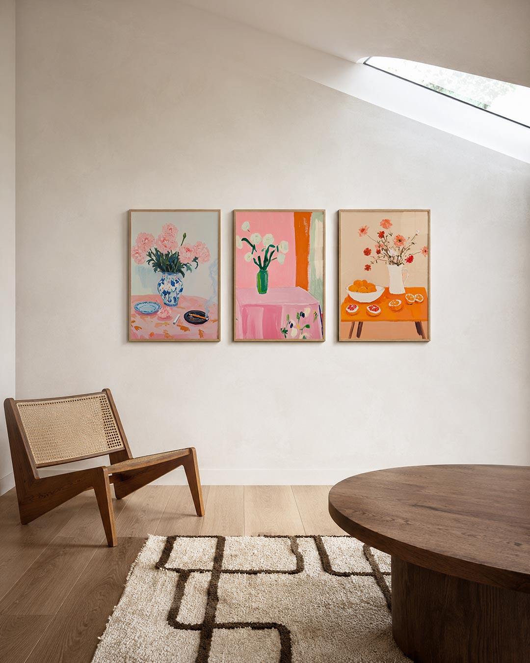 Bloemen en rook Posterset