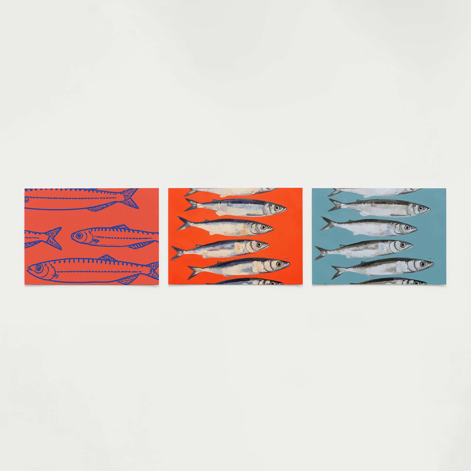 Visuele vissen Posterset