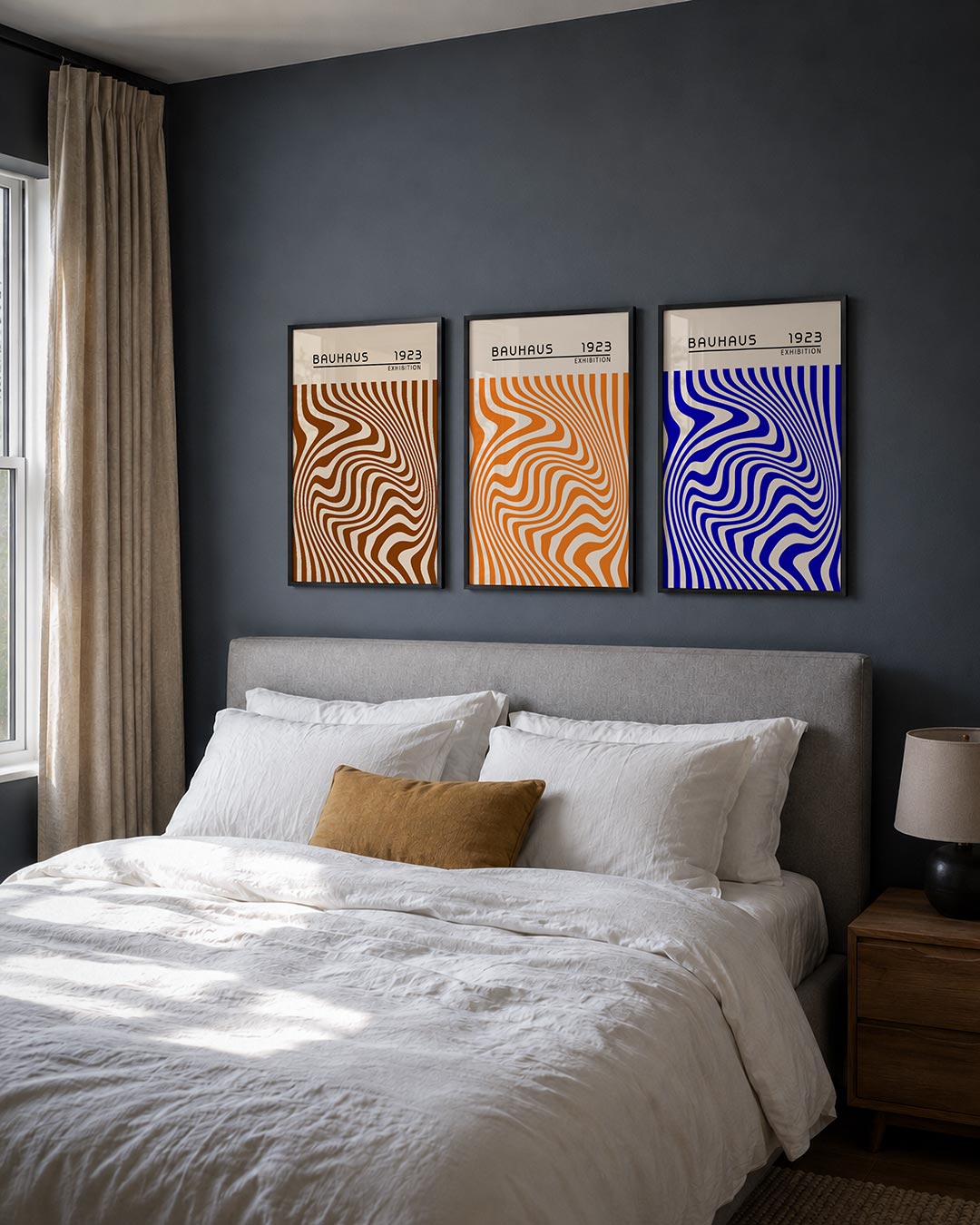 Golvend lijnenspel Posterset