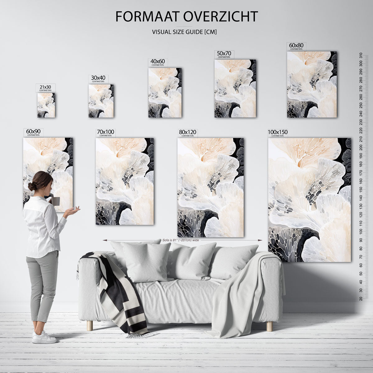 Organische vormen Poster
