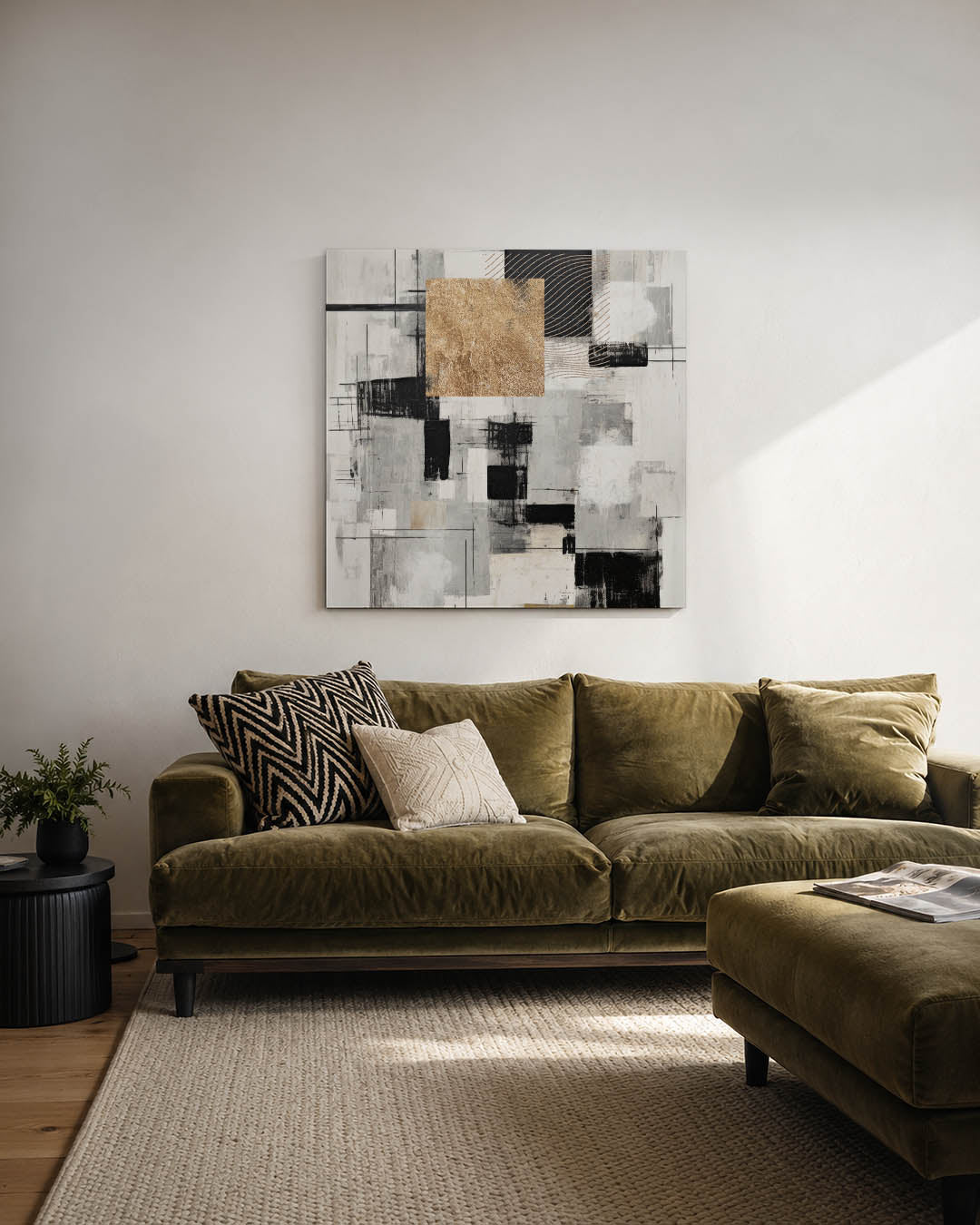 Geometrische compositie Kunstwerk