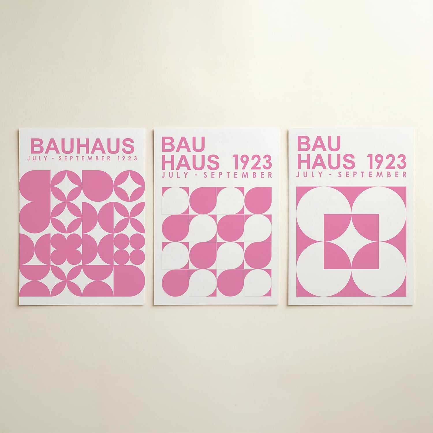 Vormen en vlakken Posterset