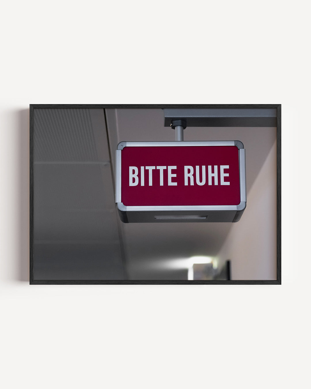 Rustig verzoek bord Poster