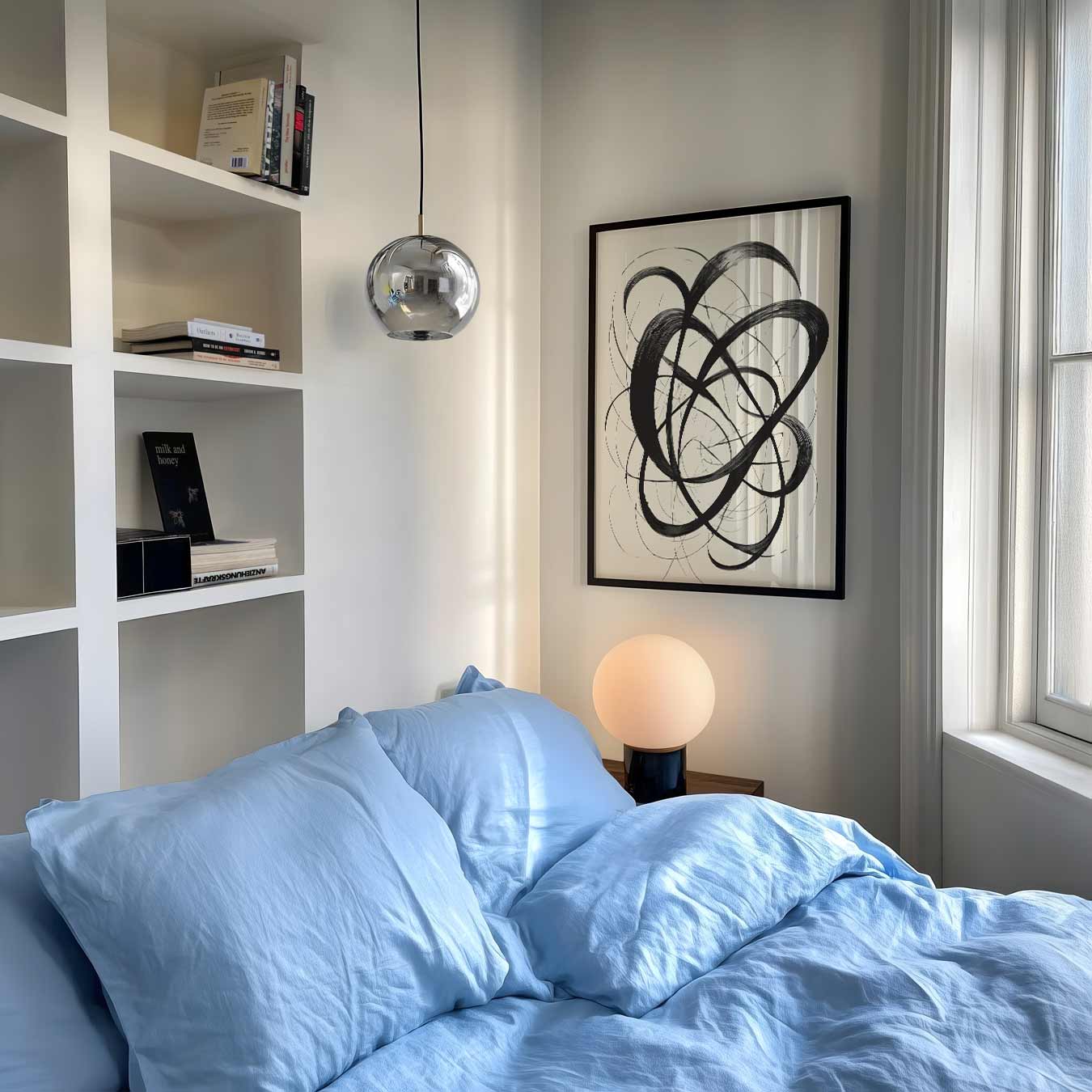 Abstracte Kalligrafie Expressie Poster-WallArtistic