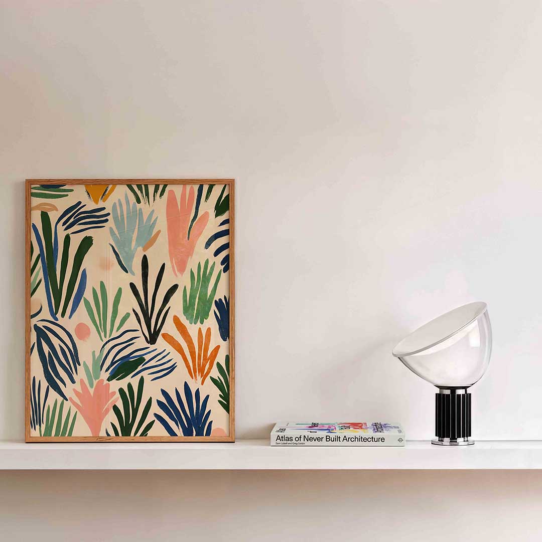 Abstracte bladeren Poster