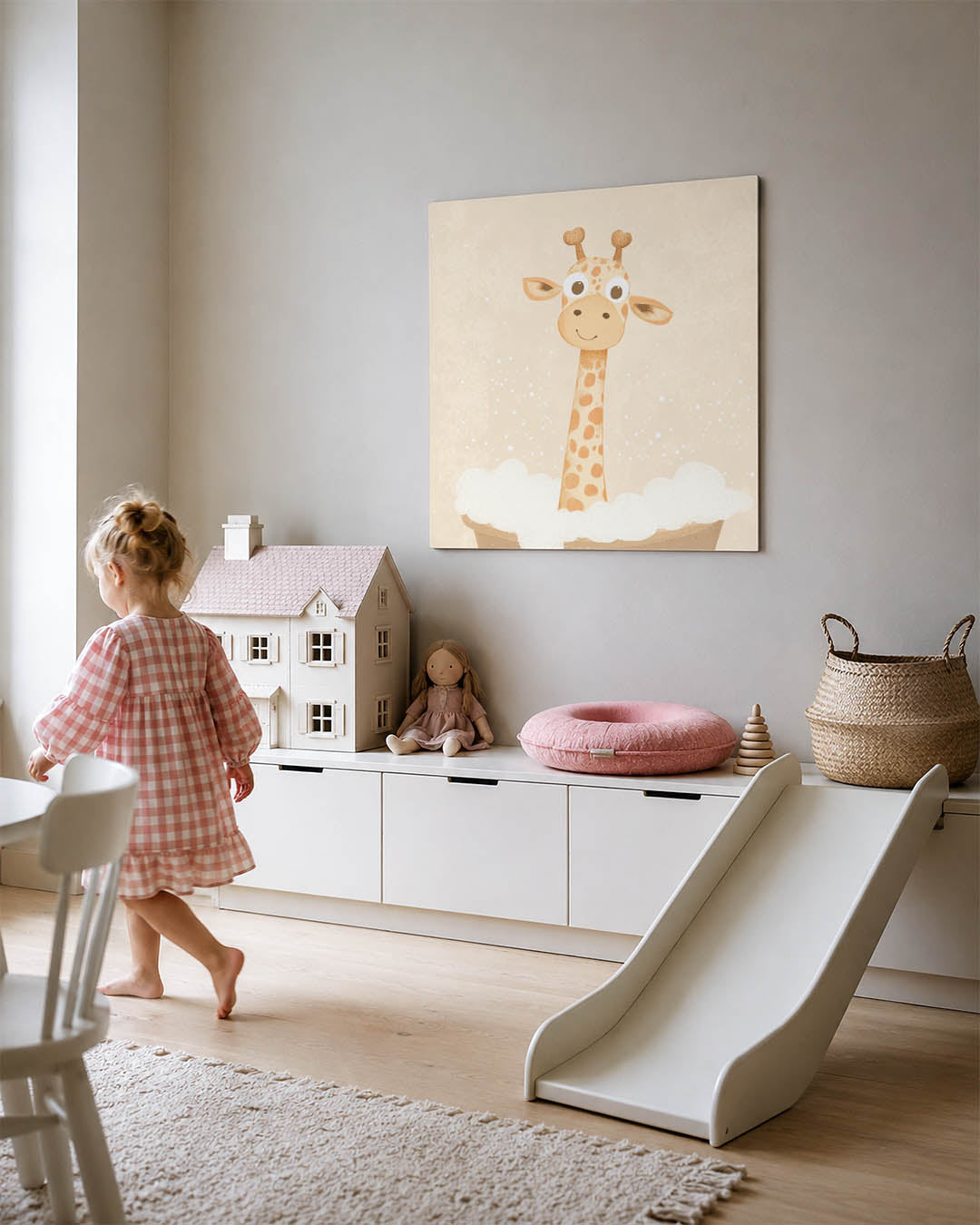 Vrolijke giraf illustratie Kunstwerk
