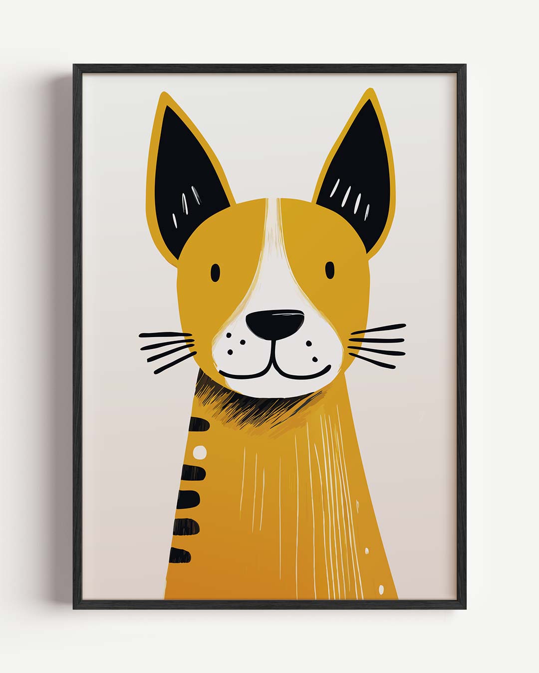 Schattige Cartoon Hond Poster-WallArtistic
