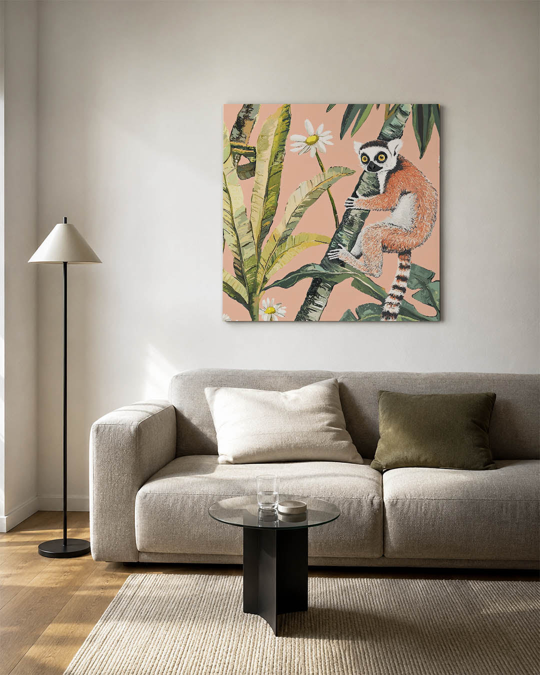 Dierlijke jungle illustratie Kunstwerk