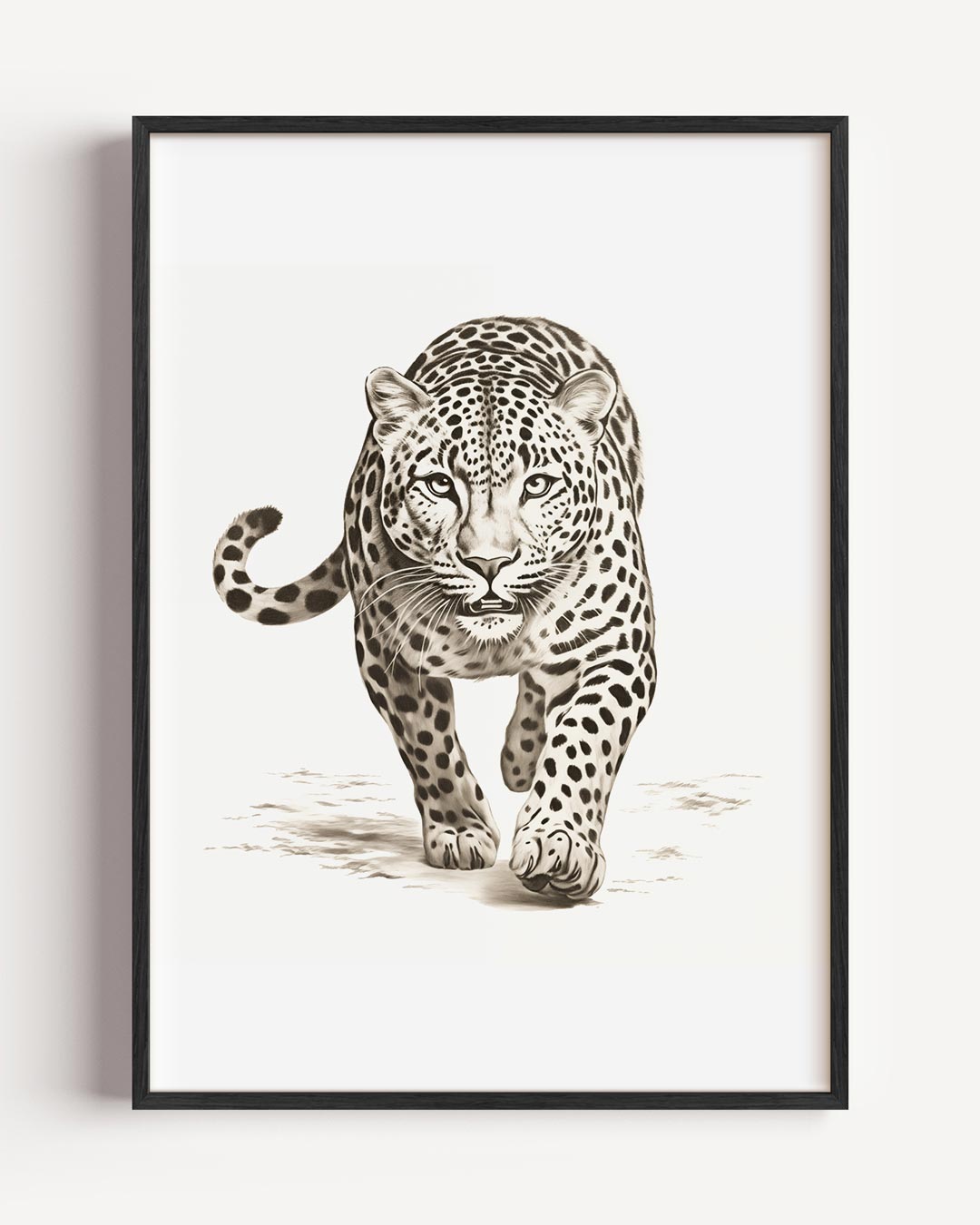 Elegante Luipaard Wandposter-WallArtistic
