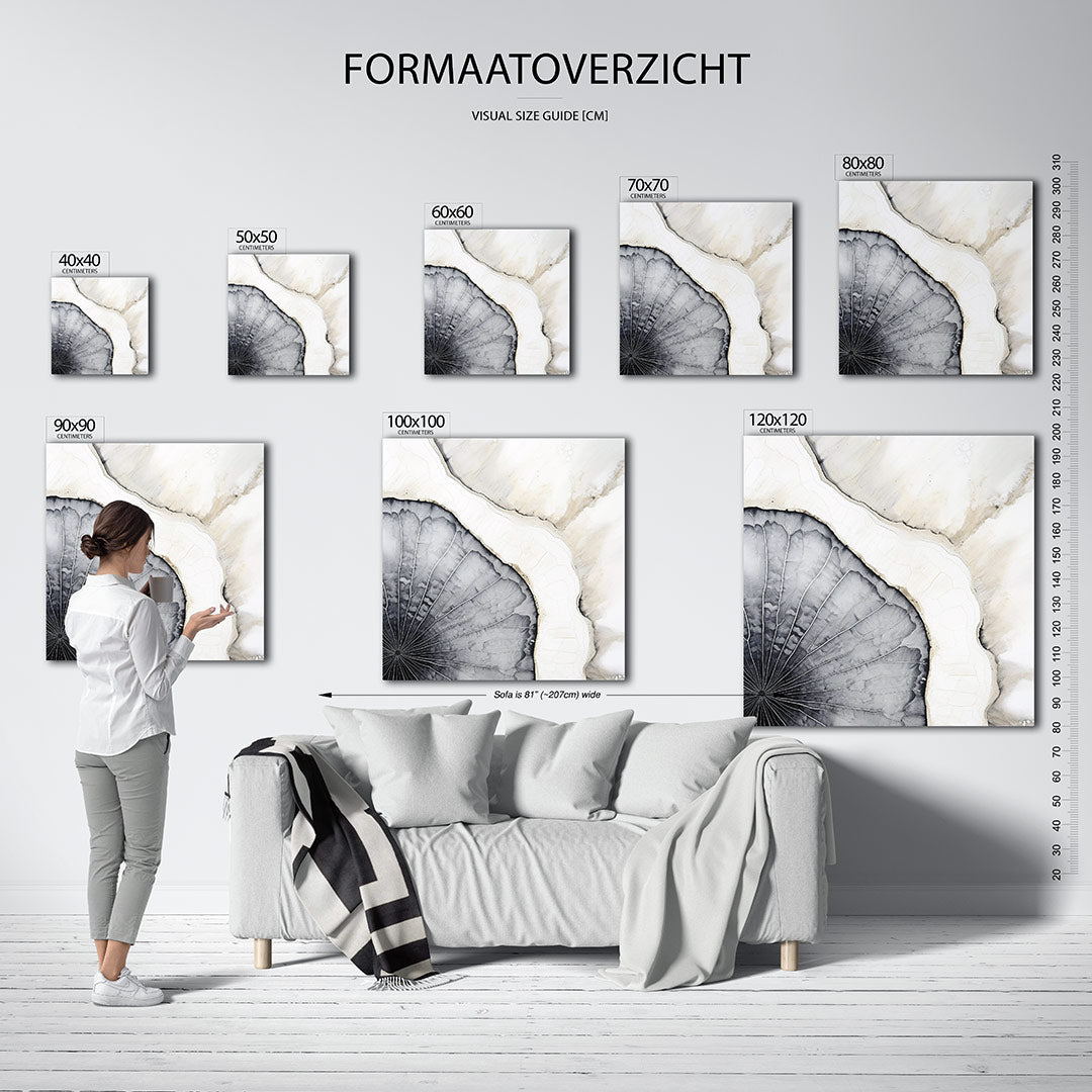 Organische lijnen Kunstwerk