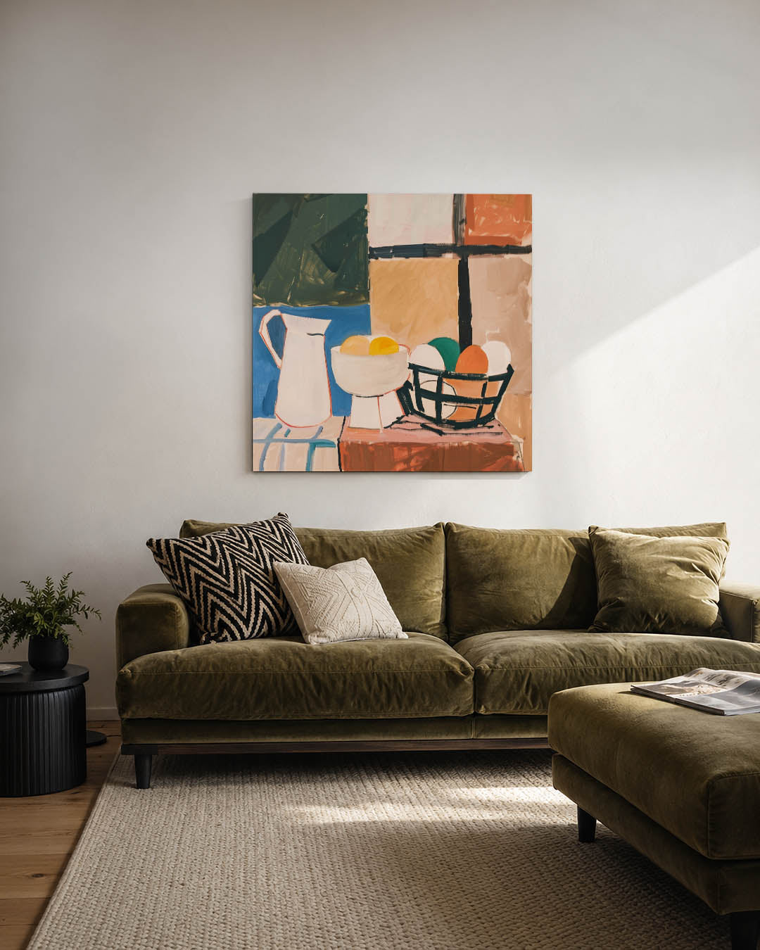 Geometrische stilleven Kunstwerk