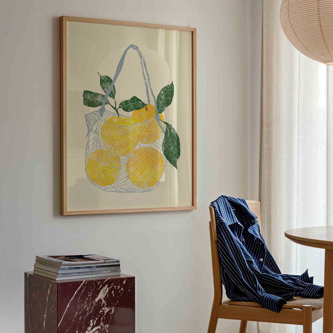 Citroenen in net Poster