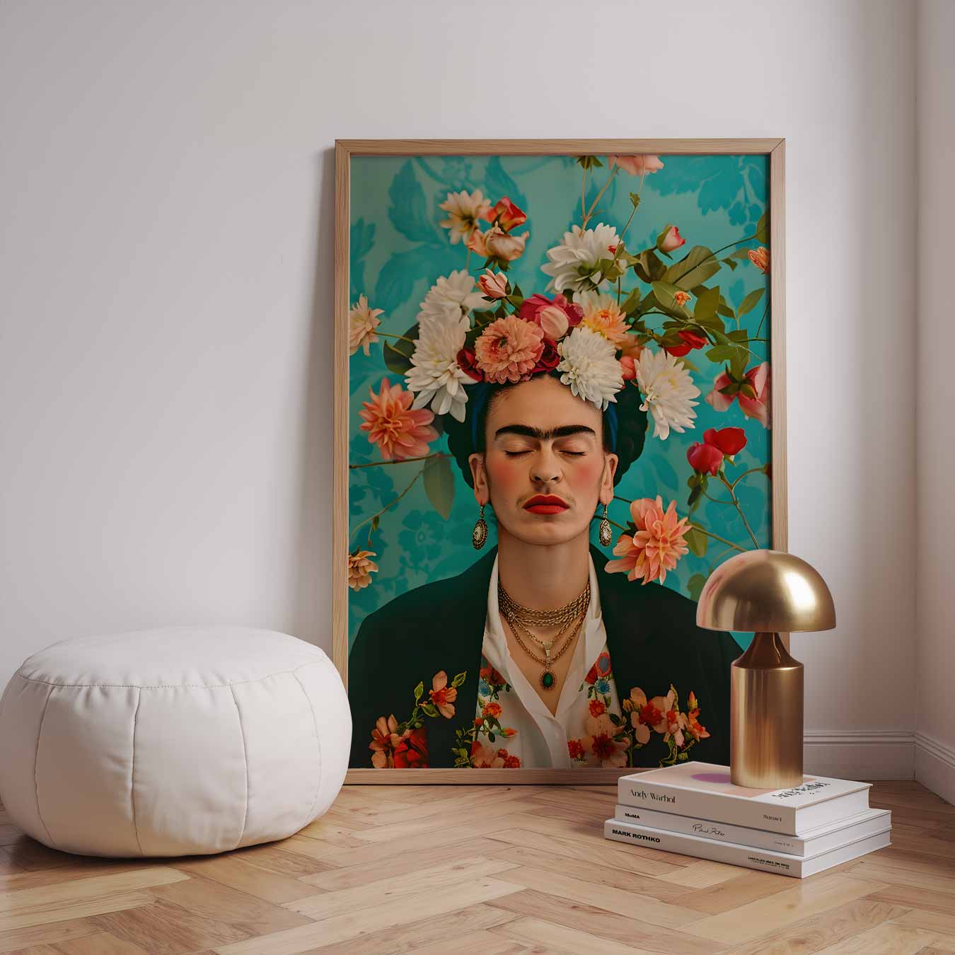Bloemenmagie Portret Poster-WallArtistic