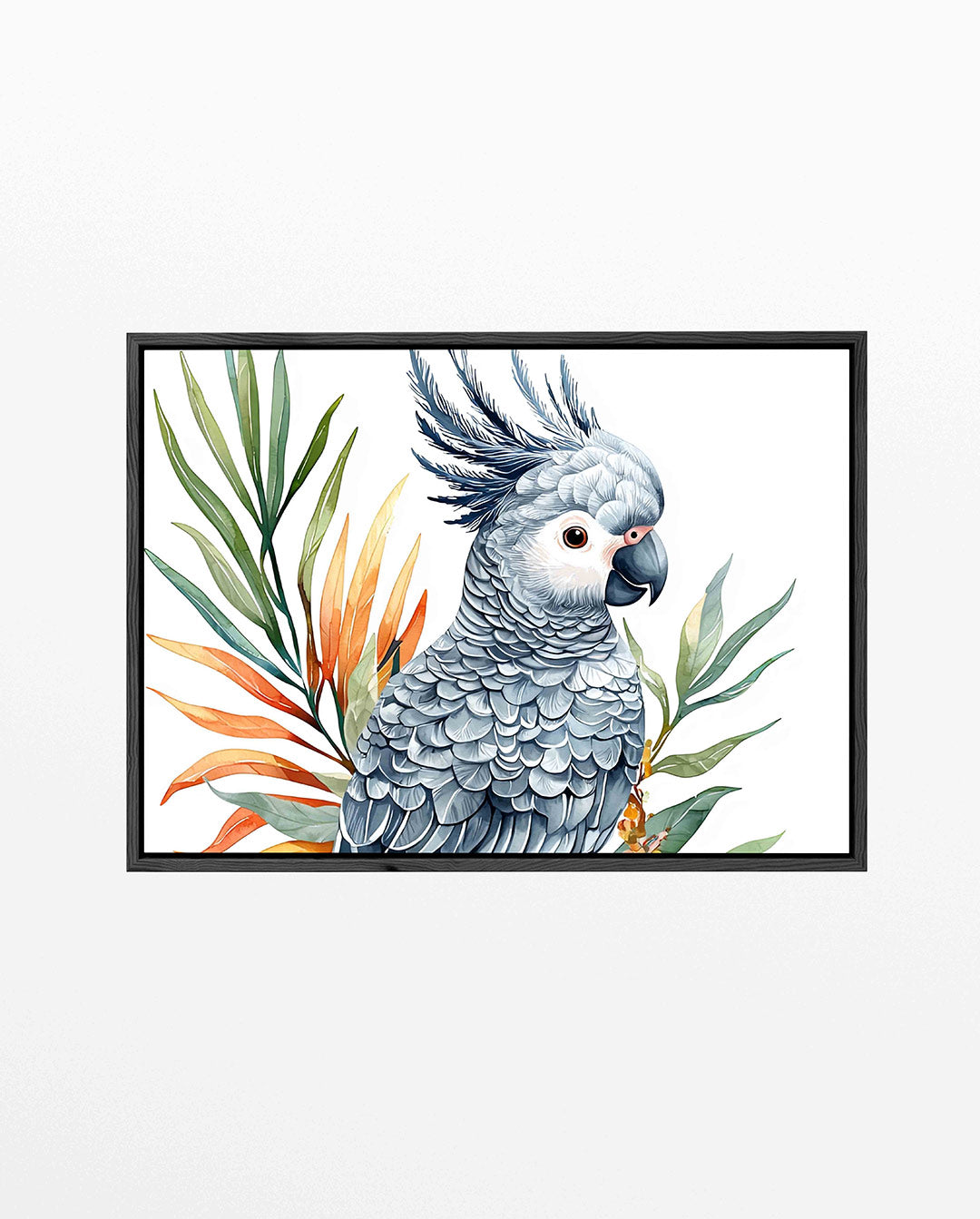 Papegaai met bladeren Kunstwerk
