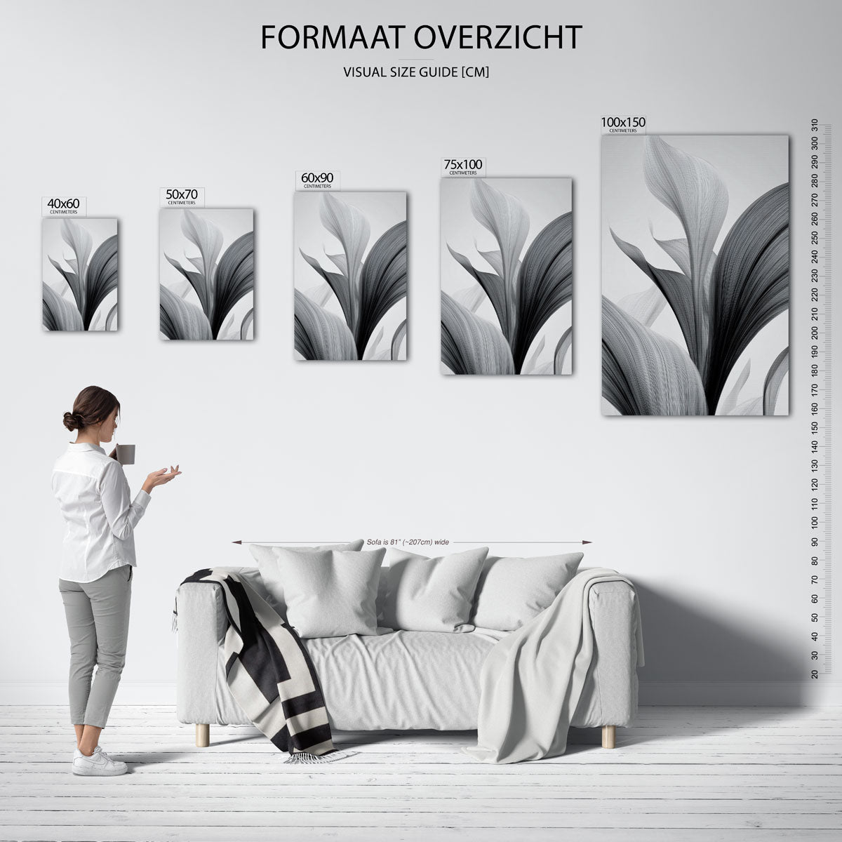Organische lijnen Kunstwerk
