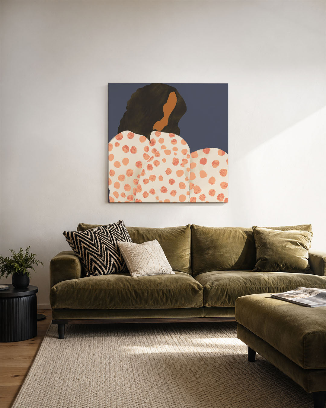 Vrouwelijke silhouet Kunstwerk