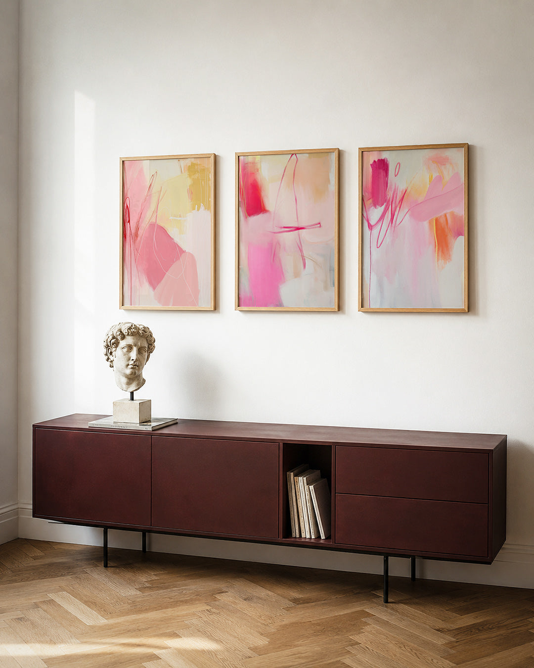 Zachte kleurvlakken Posterset