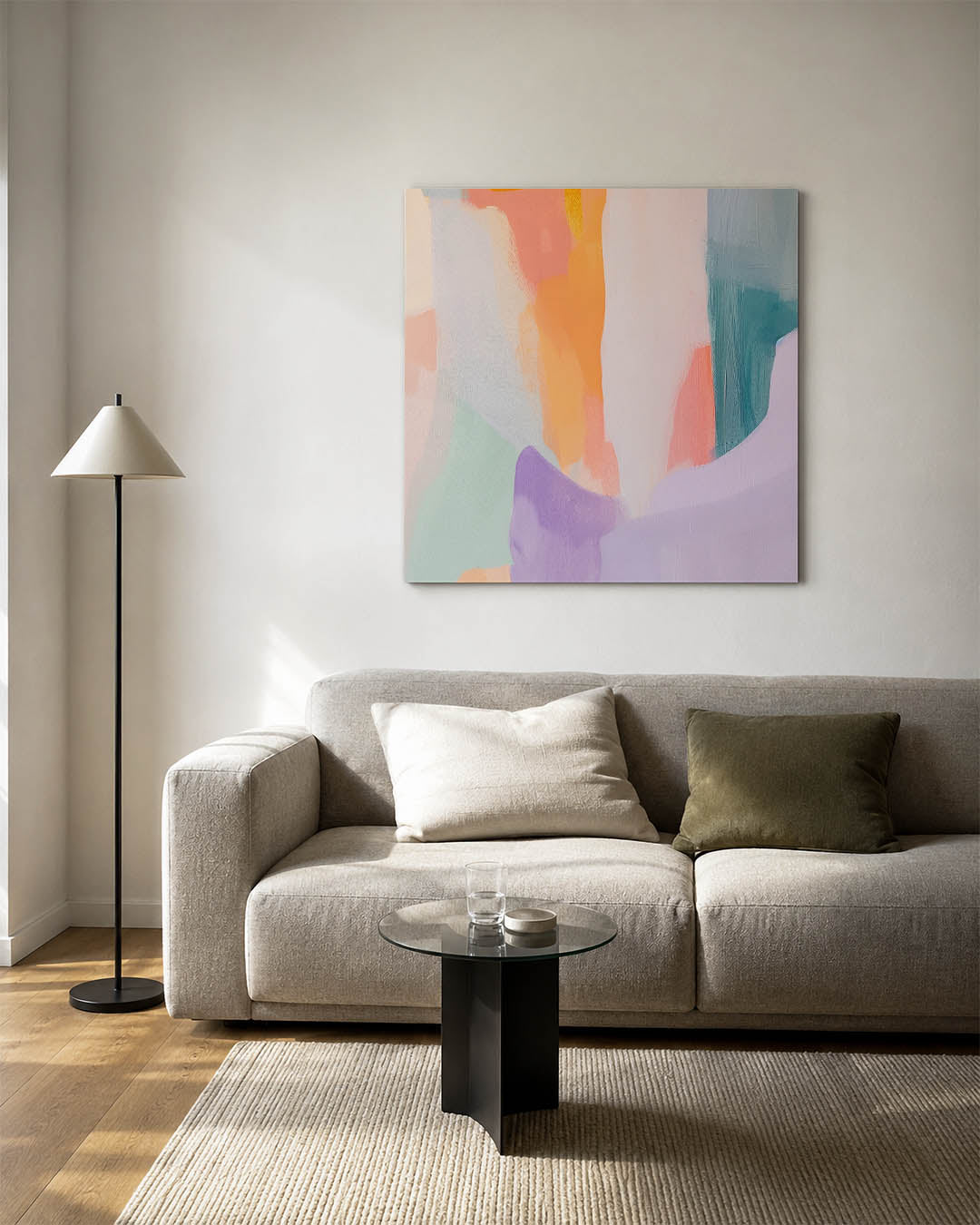 Kleurrijke vormen Kunstwerk