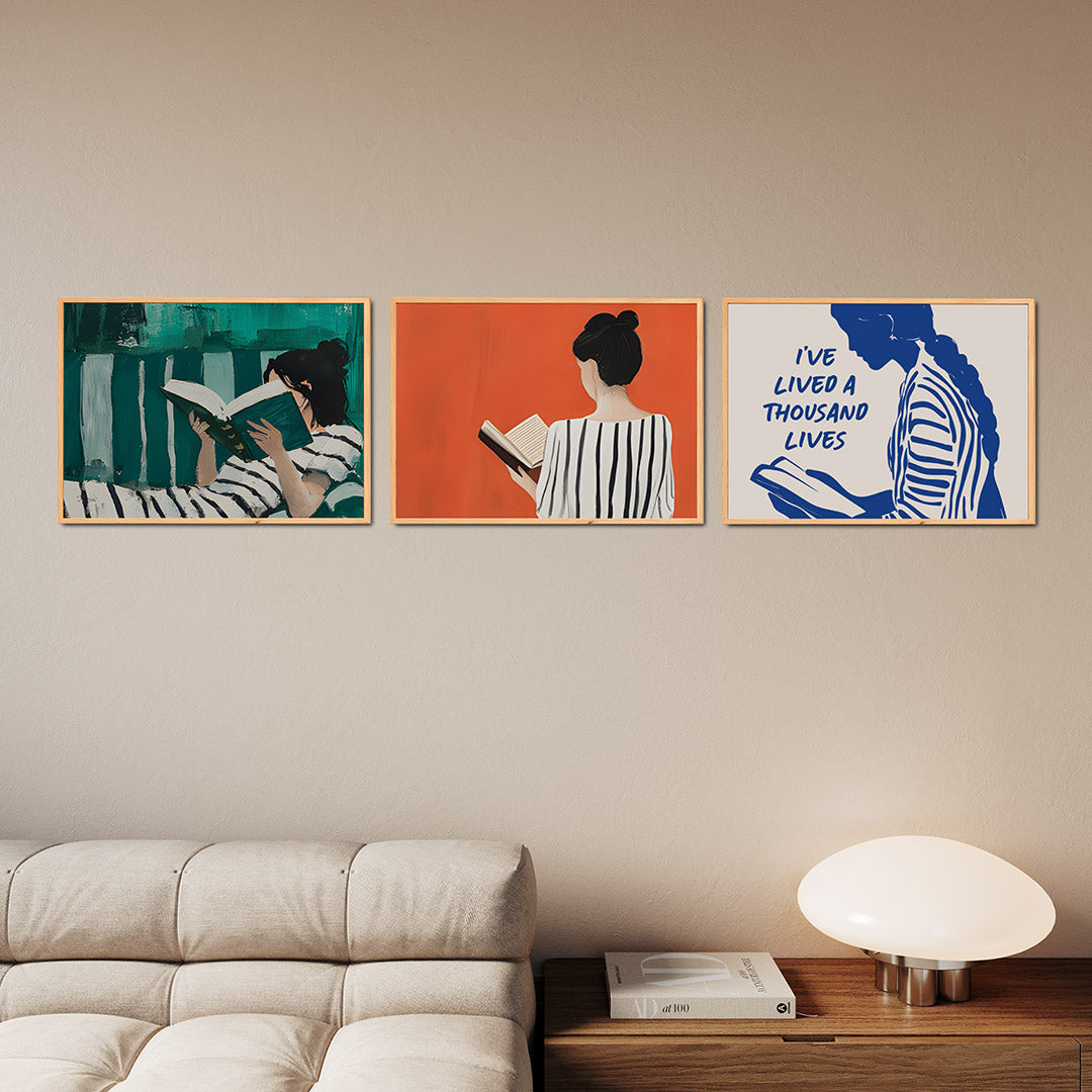 Lezende rust Posterset