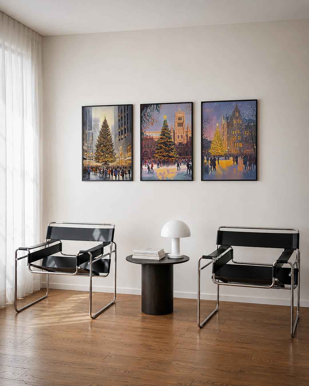 Feestelijke stadslichtjes Posterset