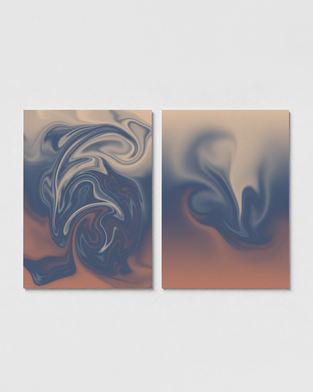 Vloeiende kleurwerveling Posterset
