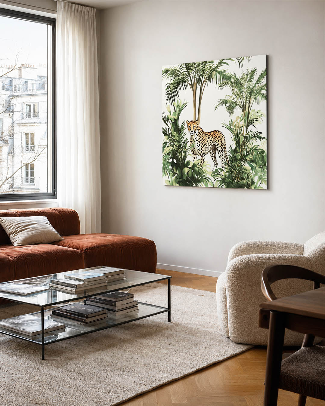 Jungle scène Kunstwerk