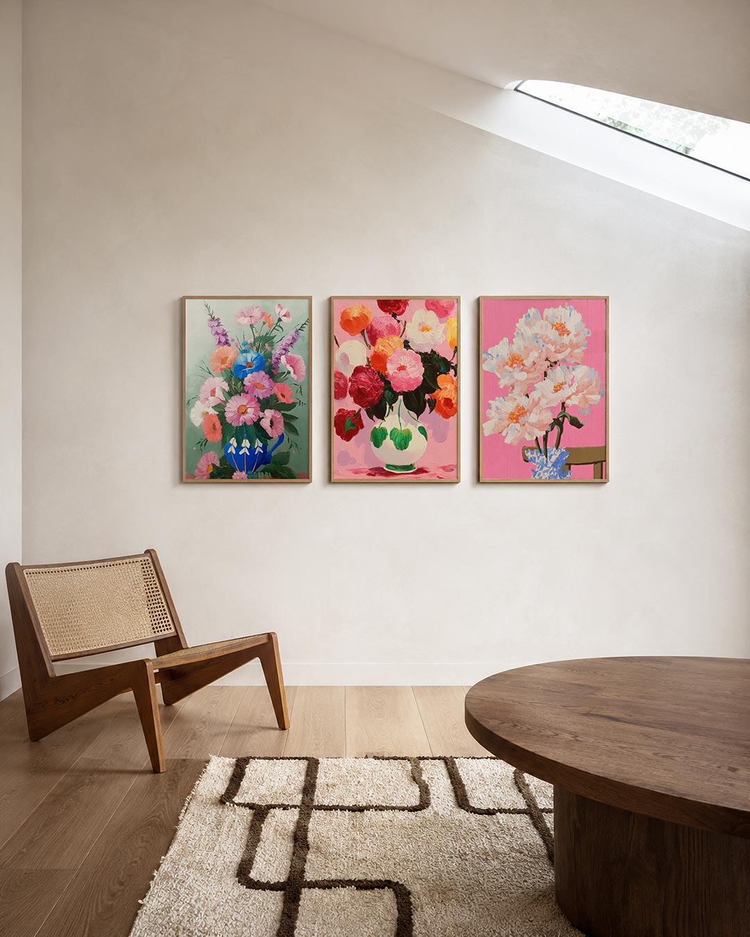 Bloemenpracht in vaas Posterset