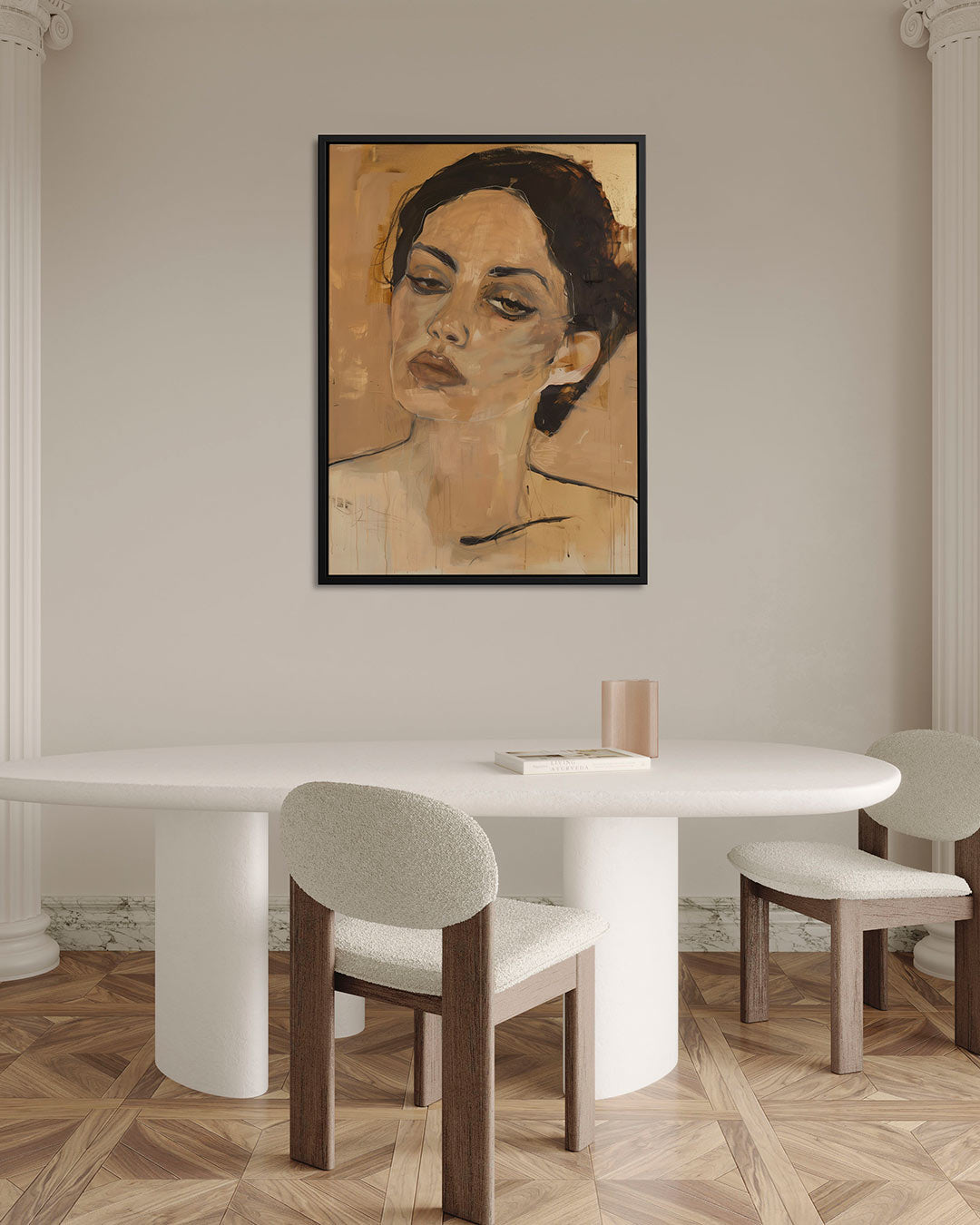 Vrouwelijk portret Kunstwerk