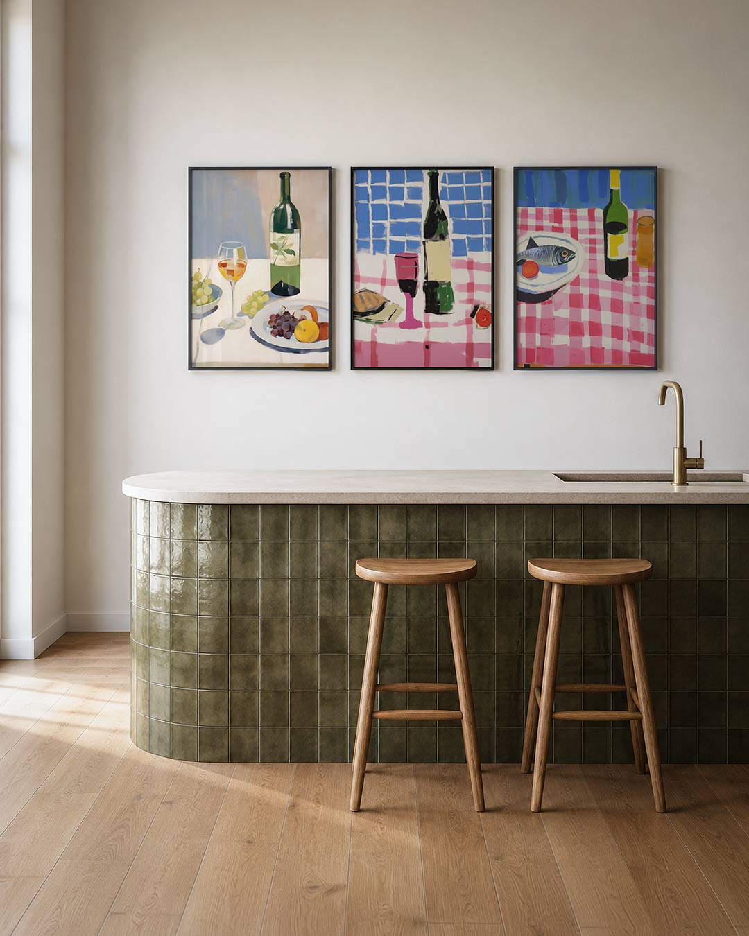 Fruit en wijn Posterset