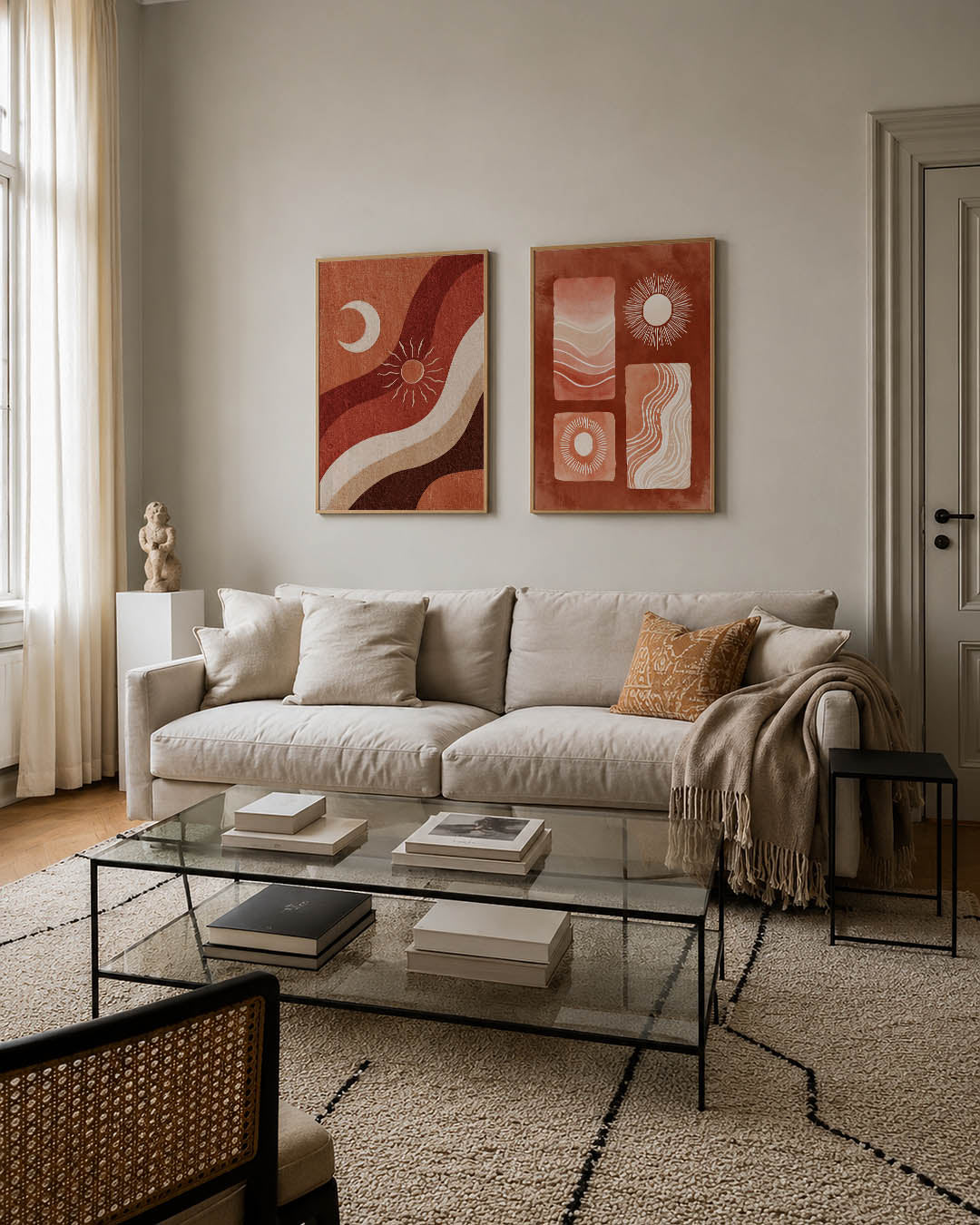 Golvend lichtspel Posterset