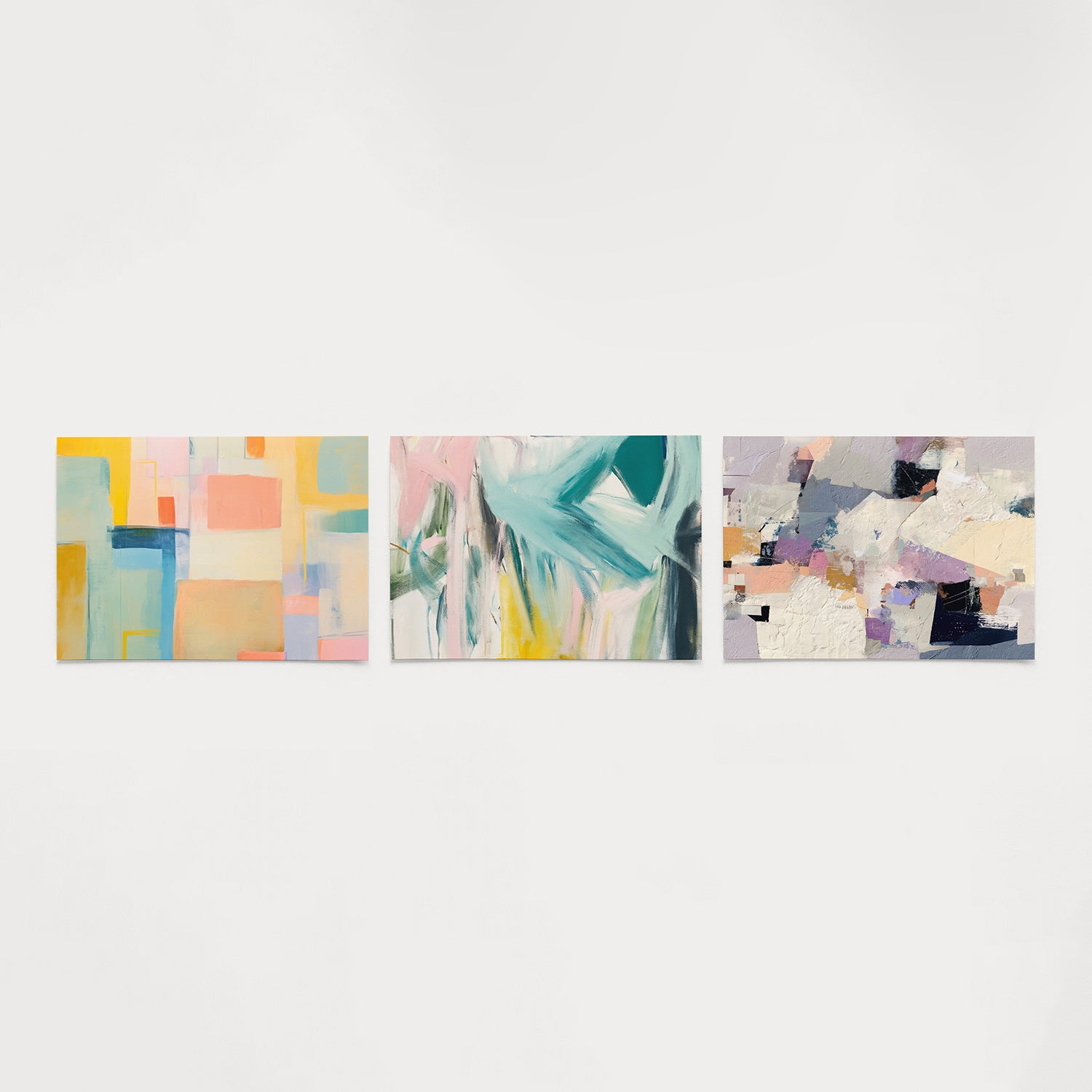 Kleurvlakken harmonie Posterset