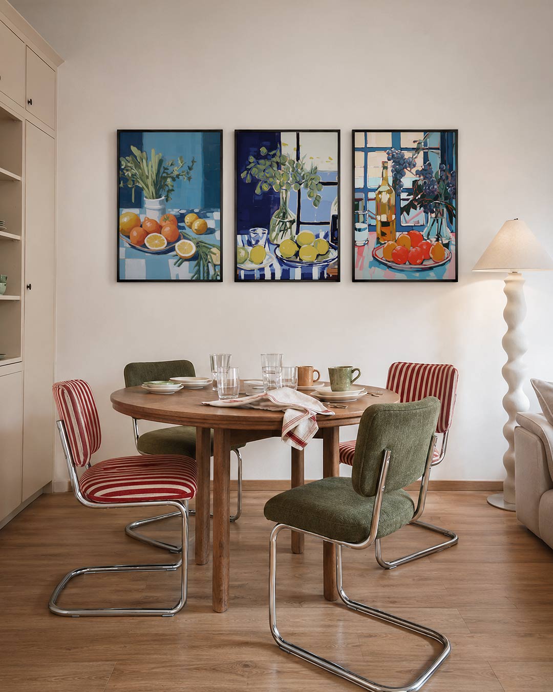 Fruit en bladeren Posterset