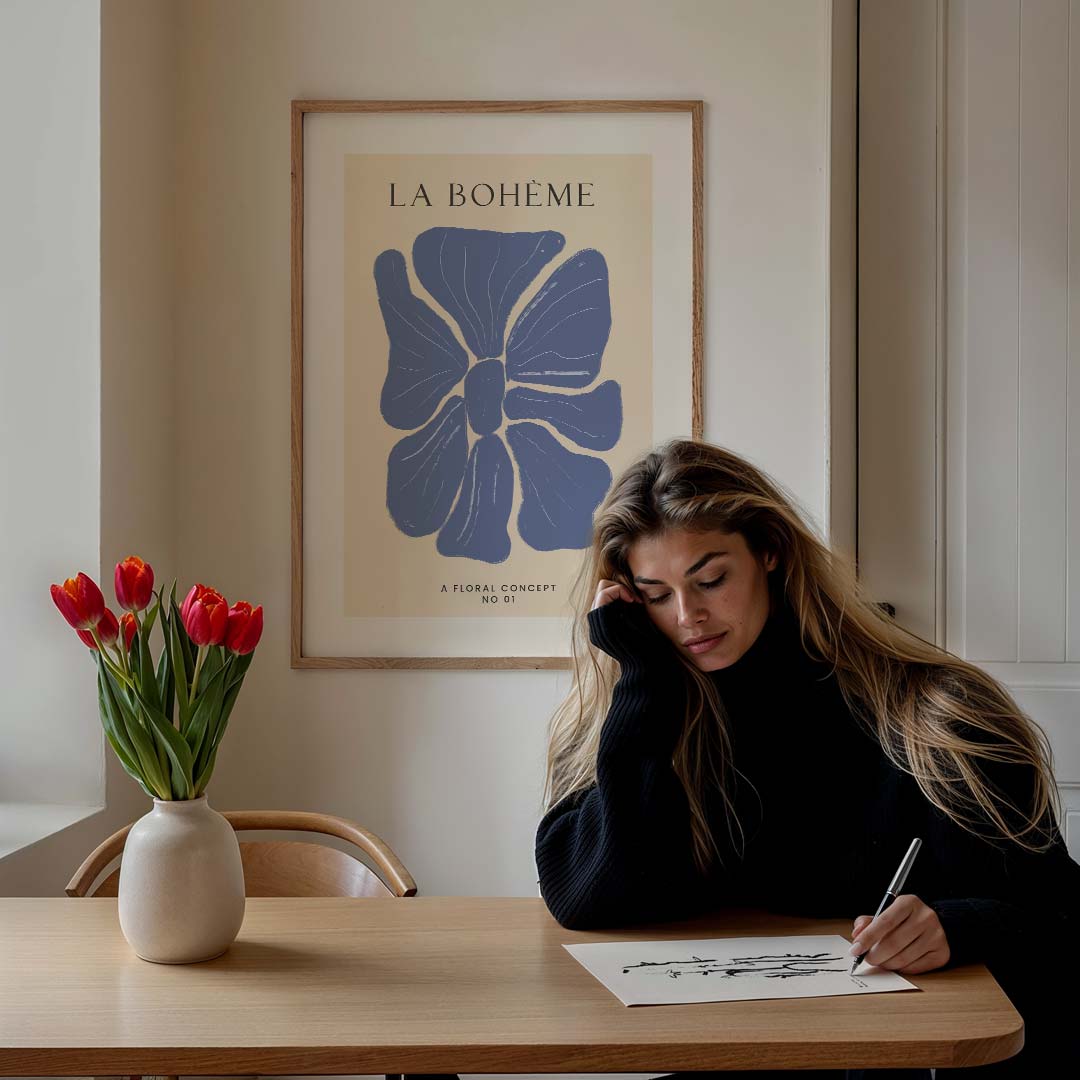 La Bohème Bloemenposter-WallArtistic