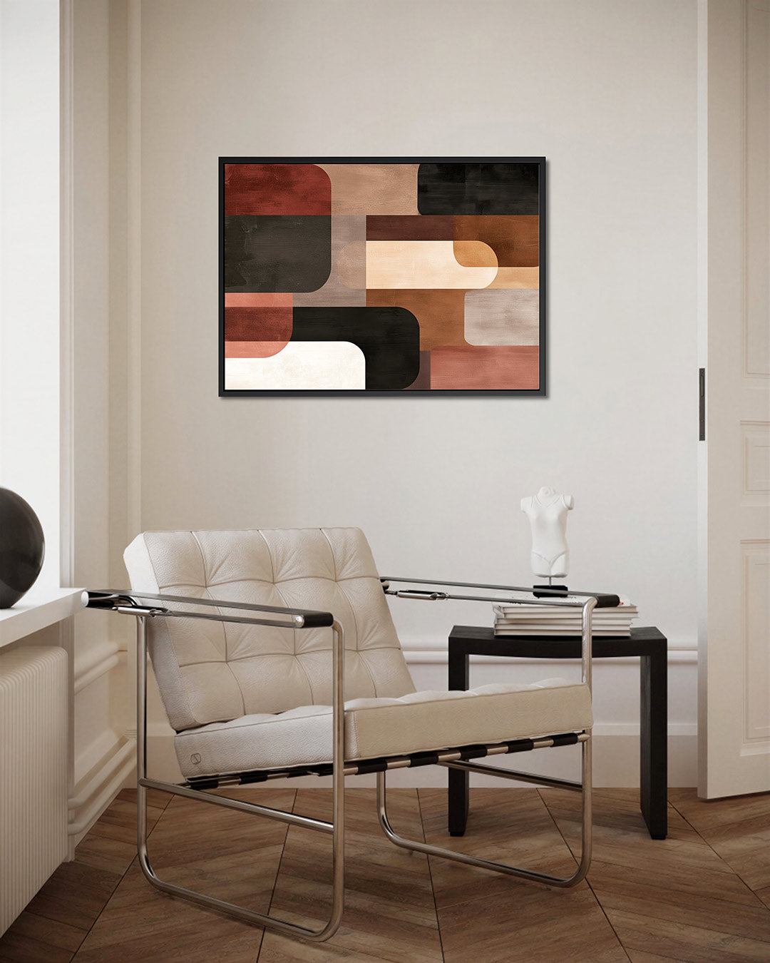 Geometrische vormen compositie Kunstwerk