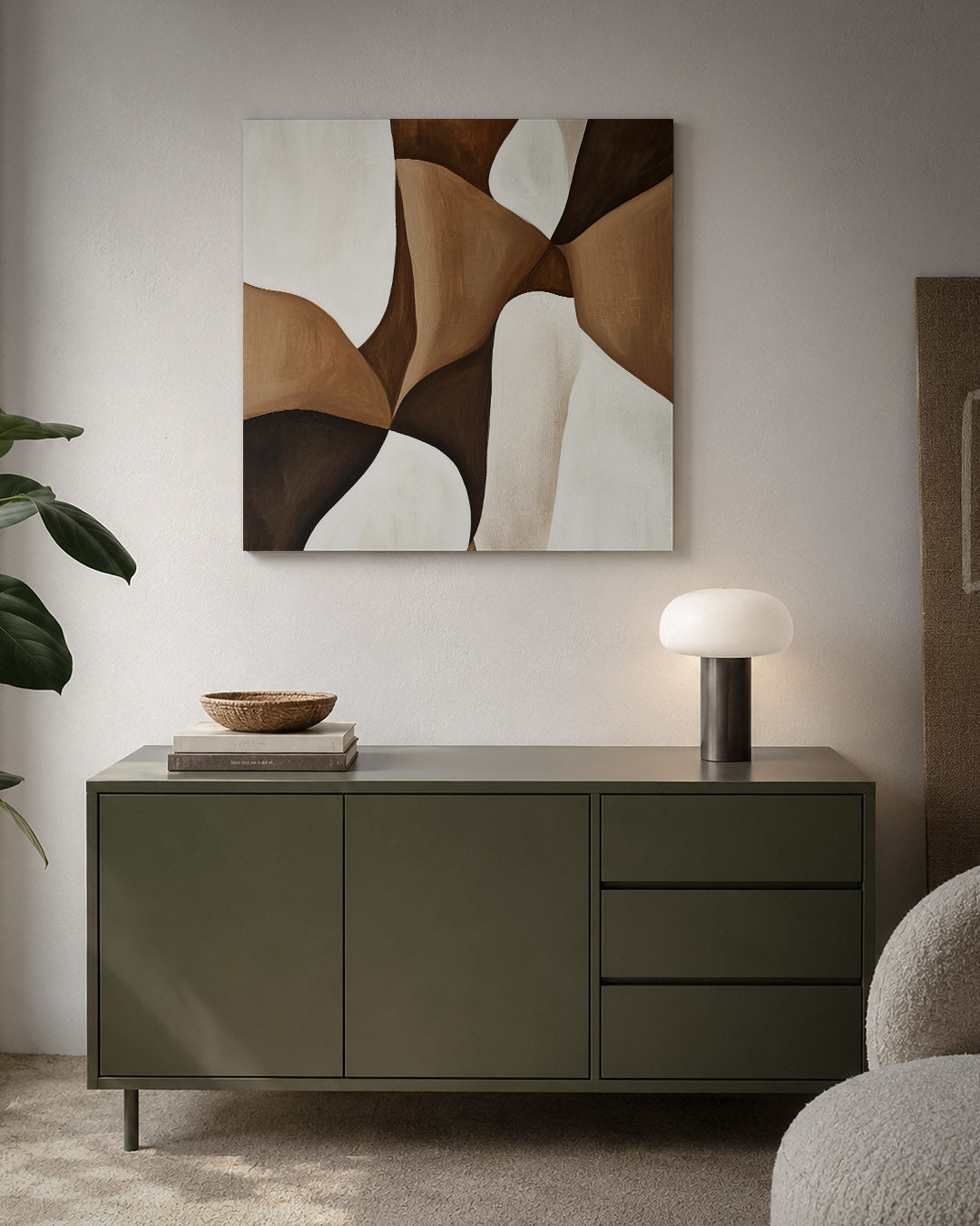 Organische vormen compositie Kunstwerk