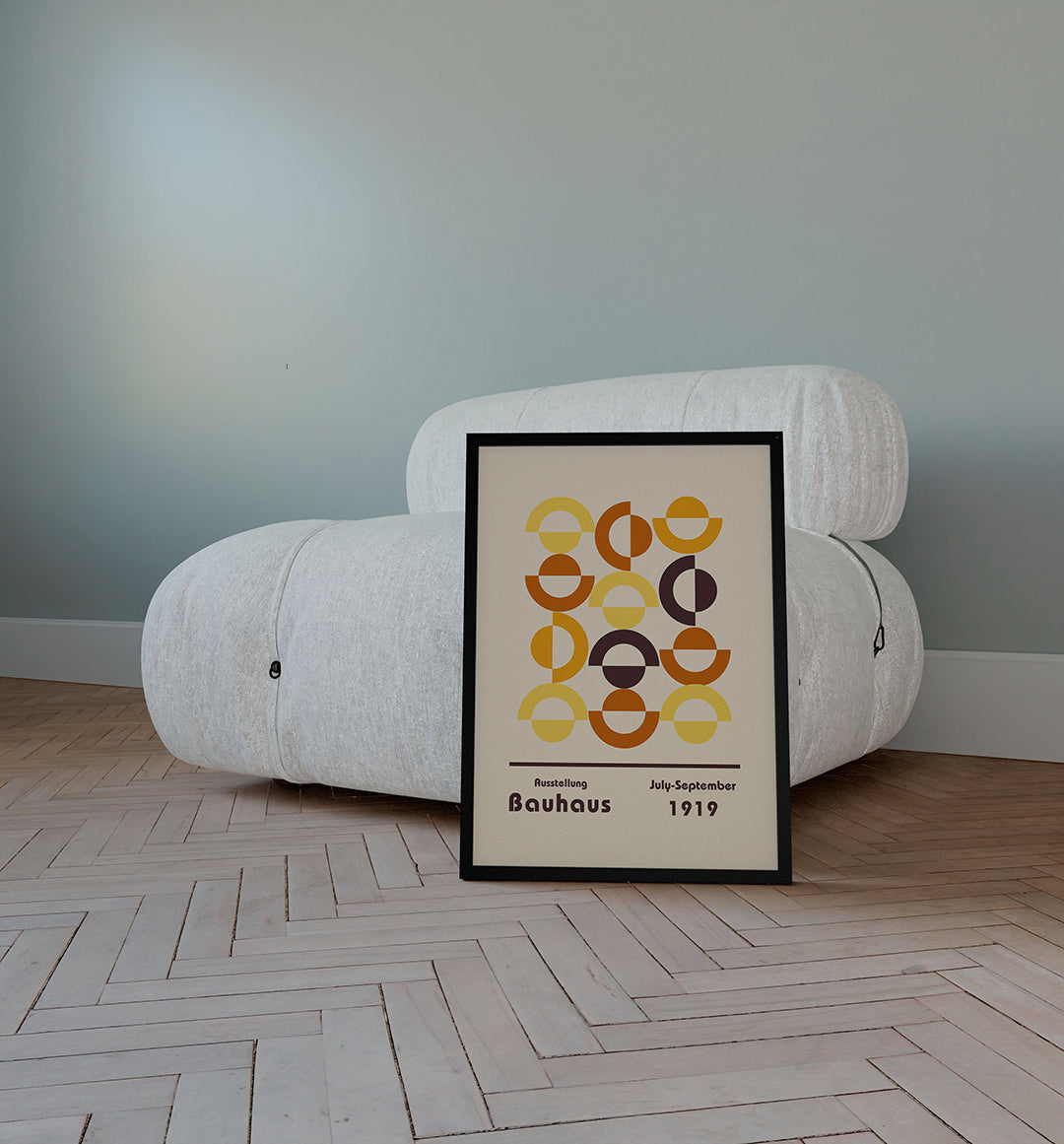 Halve cirkelpatronen Poster