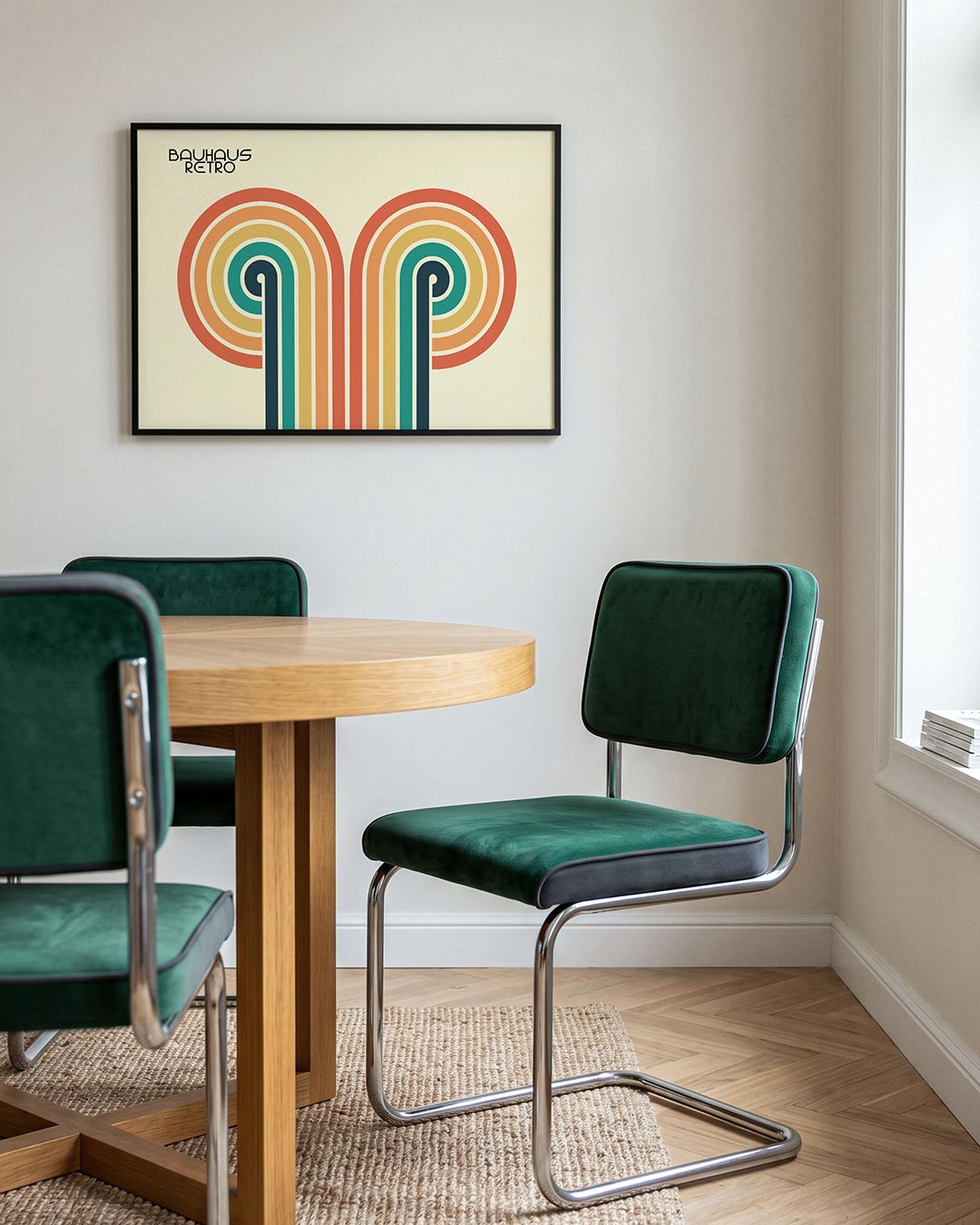 Kleurrijke lijnbogen Poster