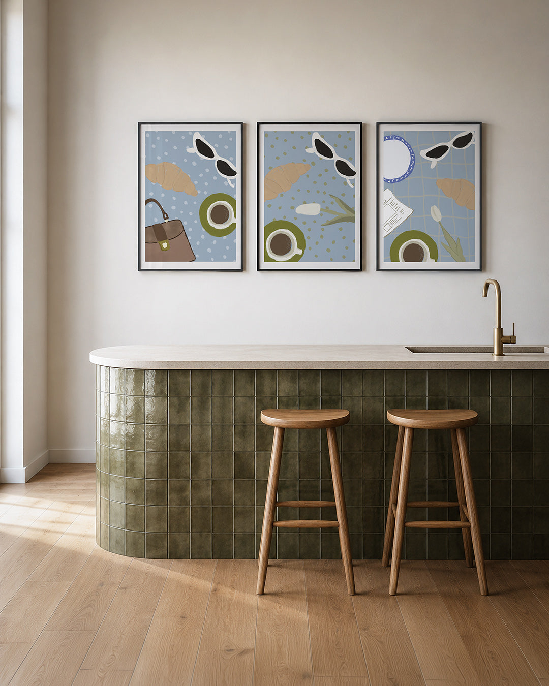 Ontbijt en accessoires Posterset