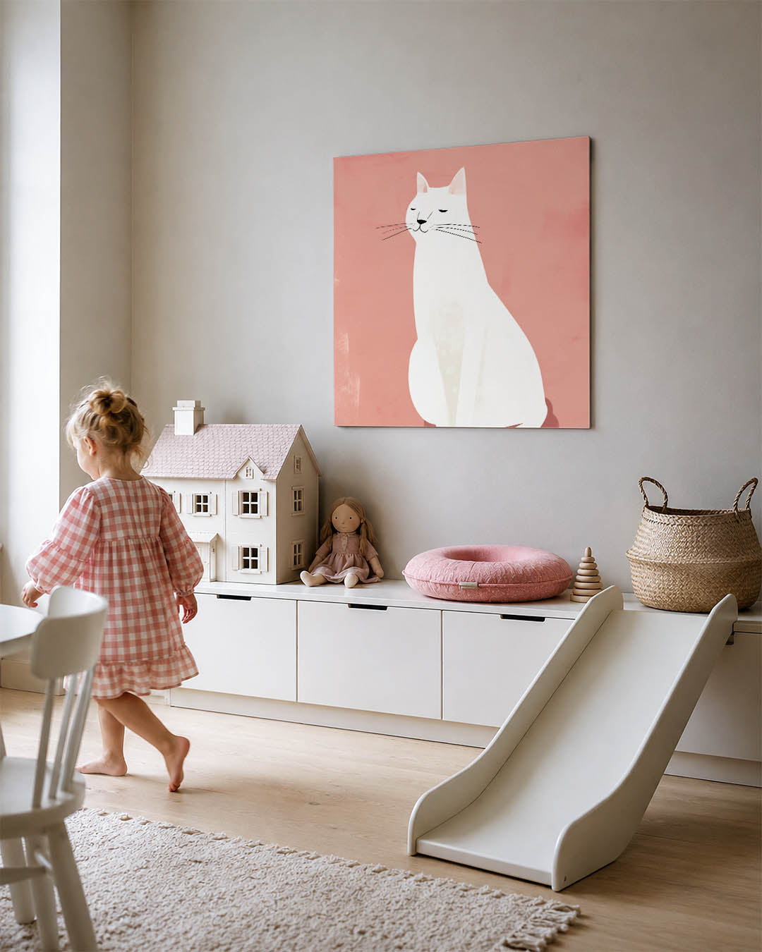 Gestileerde kat Kunstwerk