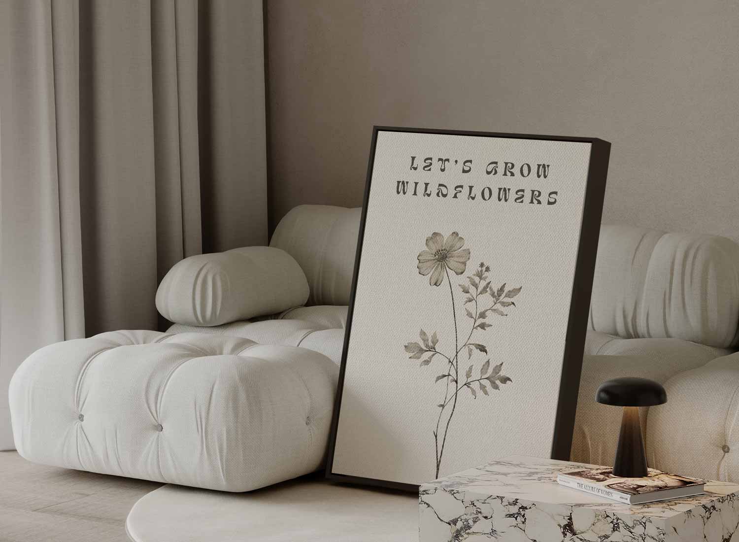 Let's Grow Wildflowers Poster