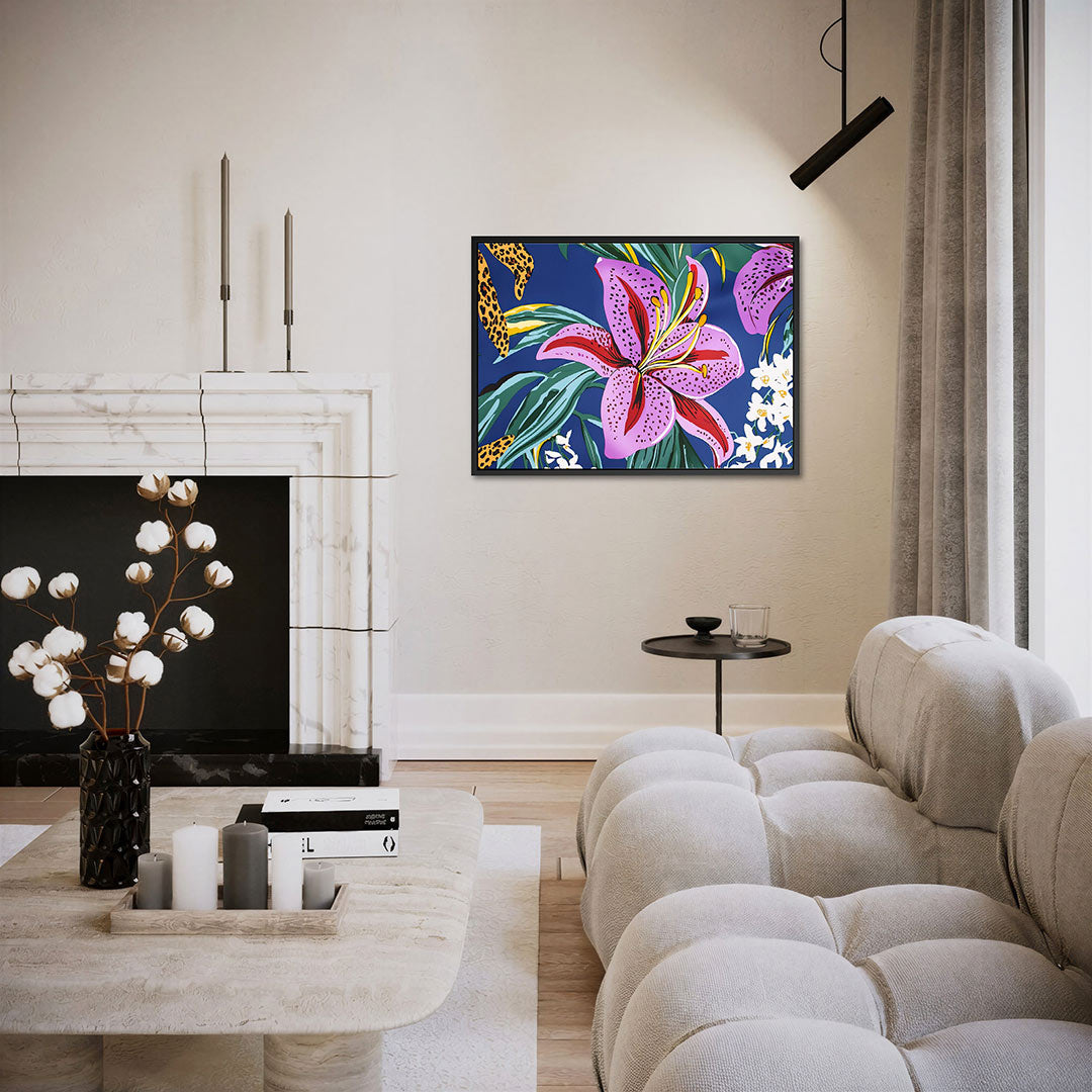 Bloemrijke kleurenpracht Kunstwerk