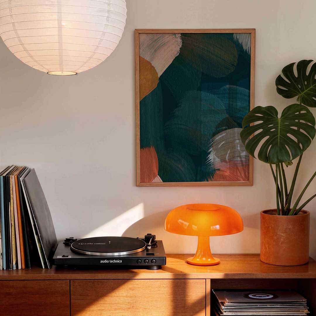 Abstracte penseelstreken Poster